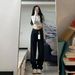 New High-waisted Black Jeans For Women 2023, Popular Slim-fit, Loose, Versatile Straight-leg Denim Pants, Vintage Style_mkmklike.com