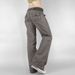 Women's Low-Waisted Straight Leg Cargo Pants Retro American Street Style Casual Outdoor Jeans with Pockets Lace-Up Design_mkmklike.com