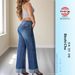 2025 Winter Cross-Border Bestseller Women's High-Waisted Stretch Straight-Leg Jeans With Loose Cuffs_mkmklike.com