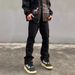 American Street Style Heavy-duty Washed Embroidered Jeans For Men, Trendy Hip-hop Straight-leg Slim-fit Pants_mkmklike.com