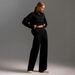 2025 New Cross-Border European And American Autumn Winter Polo Collar Casual Fashion Pullover + Wide-Leg Long Pants_mkmklike.com