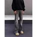 "Men's Vintage Distressed Washed Jeans – Loose Straight Leg, High Street Retro Style, Floor-Length Casual Pants (S-3XL)"_mkmklike.com