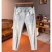 Men's Slim Fit Retro Jeans Trendy Brand Embroidered Blue Cotton Pants Mid Waist Spring Autumn New_mkmklike.com