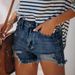 Women’s Clothing The New Popular Stretchy Ripped Tassel Women's Denim Shorts Popular Wish Super Hot_mkmklike.com