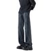 Men's Washed Vintage Denim Jeans Straight Leg Loose Fit Casual Long Pants American High Street Style Trendy Brand Cool Patchwork Design_mkmklike.com