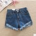Korean 2025 Summer New Style High-Waisted Slimming Denim Shorts With Fringe And Wide Legs For Women_mkmklike.com