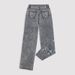 Heavy Embroidered Stretch Denim Pants – Retro High-Waisted Flared Jeans For Women_mkmklike.com