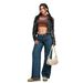 European And Cross-border Low-waist Wide-leg Jeans For Women, 2024 New Model, Slimming, Floor-length, Straight Cut,_mkmklike.com