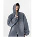 Youth Denim Jacket Men's Solid Color New Hooded Jacket Cardigan_mkmklike.com