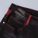 Men's Slim Fit Stretch Ripped Jeans - Black Skinny Denim Pants With Distressed Details For Casual Wear_mkmklike.com