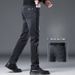 High-end Jeans Men's Autumn And Winter Velvet Slim Straight Casual 2025 New_mkmklike.com