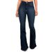 Fashionable Slim-fit Flared Jeans Stylish High Waisted Bell Bottom Jeans For Women Flared Denim Trousers Plus Size Wide Leg_mkmklike.com