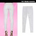 Women's Clothing White Leather Denim Pants With Stitching And Multi Zipper Motorcycle Style_mkmklike.com