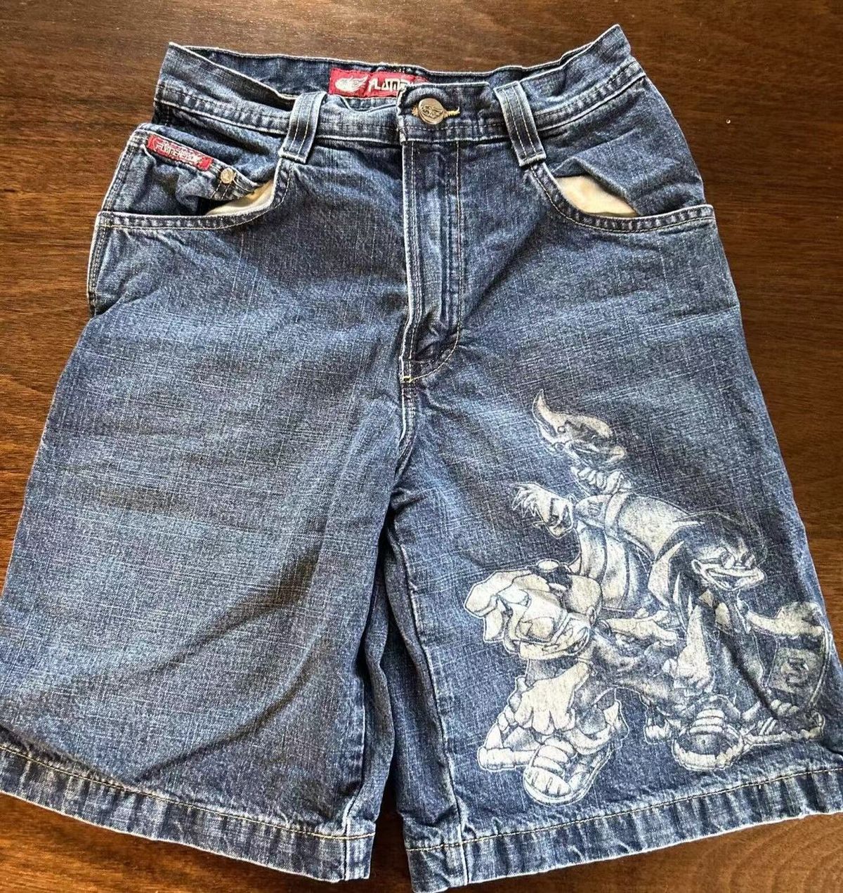 Men's Clothing American Retro Street Denim Shorts Casual Loose Distressed Washed Five Point Pants_mkmklike.com