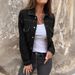 Women's Classic Denim Jacket – Timeless Washed, Slim Fit, Versatile For Casual & Smart Wear_mkmklike.com