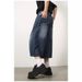 American Style Dark Blue Denim Shorts For Men, Niche And Versatile, Trendy Brand, Loose Straight Wide Leg Captcha Pants_mkmklike.com