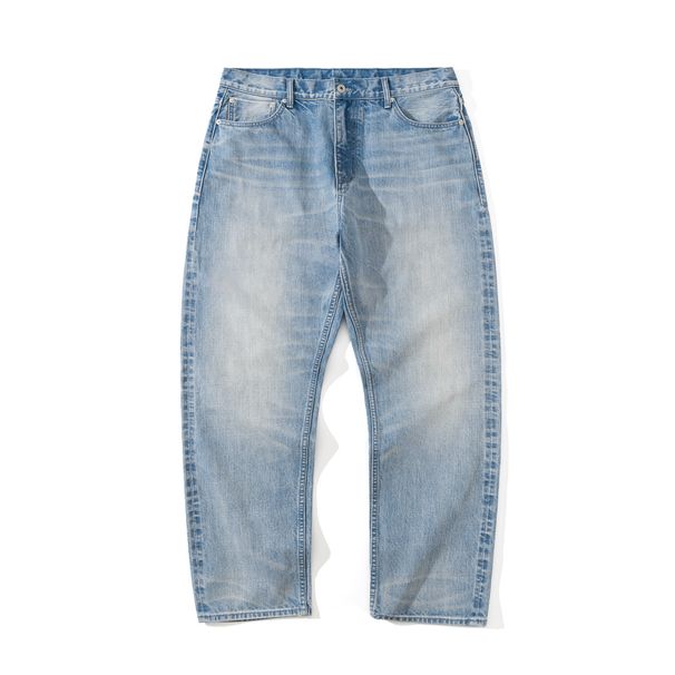Men's Clothing 25SS Japanese Retro Style 14OZ Selvedge Washed Whiskered Cleanfit Loose Straight Leg Jeans For Men_mkmklike.com