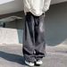 Men's Washed Distressed Denim Jeans Summer Style High Street Cool Trendy Loose Straight Leg Wide Leg Casual Trousers_mkmklike.com