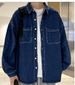 Autumn Fashion Retro Workwear Shirt Loose Denim Men's Jacket Shirt Casual Long Sleeved Jacket_mkmklike.com