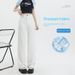 Trendy Girl Closet New White Straight-Leg Jeans For Women, Versatile Casual Slimming Soft Wide-Leg Autumn Regular Thin Winter Fleece-Lined_mkmklike.com
