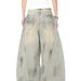 Niche Retro Wasteland Wind Dirty Dyed Old Scimitar Jeans Men's And Women's American High Street Loose Casual Wide-leg Trousers_mkmklike.com
