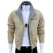 Autumn Winter New Men's Jacket Korean Style Slim Fit Stand Collar Fashion Casual Workwear Coat Versatile Youth Trendy_mkmklike.com