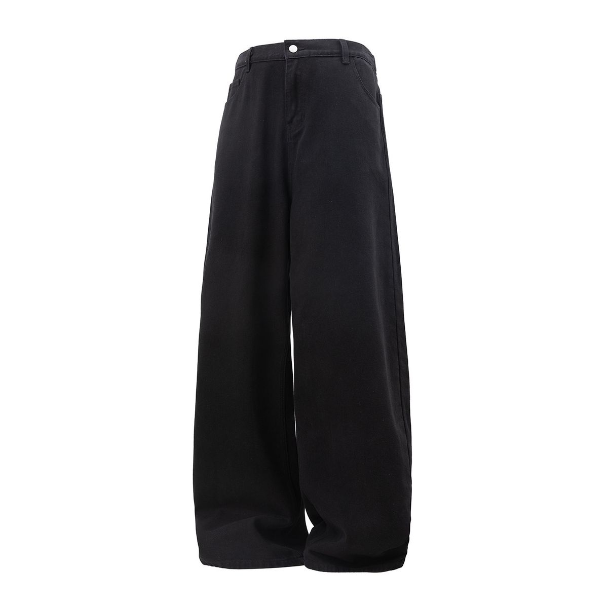 Men's Distressed Washed Wide Leg Jeans Loose Fitting Casual Trendy Retro Basic Versatile Spring Summer Trousers_mkmklike.com