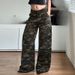 K Personalized, Fashionable, Loose Camouflage Pants With Pockets, Workwear Jeans, American Style Spicy Girl Street Casual Pants_mkmklike.com