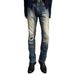 HME Men's Distressed Ripped Jeans Slim Fit Stretch Straight Leg Long Pants American High Street Style European And American Cross Border Exclusive_mkmklike.com