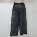 Pink Lace Splicing Heavy Hot Diamond Wide Leg Pants For Women High Waist Slim Drape High End Straight Casual Pants_mkmklike.com