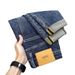 Men’S Splatter Paint & Patchwork Skinny Jeans – Distressed Stretch Denim Pants, Slim Fit, Streetwear Fashion (28-38, Blue)_mkmklike.com
