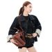 Chicco American Original Color Non-Fading Turn-Up Sleeve Autumn Winter Denim Jacket For Women Retro Slim Fit Hot Girl Cool_mkmklike.com