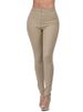 K Slim Fit Elastic Solid Color Denim Pants For Women_mkmklike.com