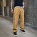 Men's Clothing New American Retro Full Print Jacquard Jeans Men's Loose Straight Washed Wide Leg Casual Trousers Men_mkmklike.com