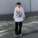 Nordmann Ink Splash Jeans Men Spring Autumn Loose Straight Trendy High Casual Long American Street Style Floor-Length Wide-Leg_mkmklike.com