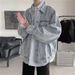 Cardigan Button Denim Jacket Men's Loose And Versatile Teenage Jacket Top_mkmklike.com