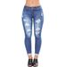 Women's Pants Slim Fit Fashion Casual Denims Jeans_mkmklike.com