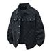 Manufacturer Hair Denim Jacket Men's Loose Checkerboard Printing Top Trendy Brand Jacket Classic Versatile Autumn And Winter Clothing_mkmklike.com