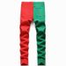 Suitable For All Seasons 2025 New Men's Stretch Patchwork Long Pants Casual American Style Jeans_mkmklike.com