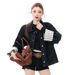 Chicco American Original Color Non-Fading Turn-Up Sleeve Autumn Winter Denim Jacket For Women Retro Slim Fit Hot Girl Cool_mkmklike.com