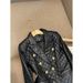 Women's Clothing Black short shoulder pads small casual suit leather jacket suit jacket female pu leather jacket female jacket _mkmklike.com