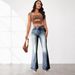 Vintage High Waist Flared Jeans For Women - Stretchy Denim With Embroidery, Retro Sexy Fit, Comfortable & Stylish_mkmklike.com
