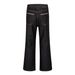 Men's Slightly Flared Denim Jeans Washed With Pocket Patches Taller Slimmer Effect Factory Direct Sales Pants_mkmklike.com