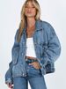 Women's Loose Casual Long Sleeve Denim Jacket Multi Pocket Workwear Spring New Arrival_mkmklike.com