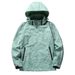 Loom Jacket Hooded Loose Fit Couple Spring Autumn Workwear Pilot Coat Team Clothing Embroidery Print Work Uniform_mkmklike.com