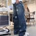 Men's Clothing Retro Personality Ripped Beggar Jeans Men Spring Street Fashion Brand Handsome Loose Straight Long Pants Men_mkmklike.com
