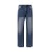 New Spring Summer Washed Vintage Indigo Commuter Casual Slim Straight Jeans For Men_mkmklike.com