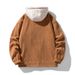 Corduroy Baseball Autumn And Winter Loose Fit With Thick Velvet Casual Collar Jacket, Men's Clothing_mkmklike.com