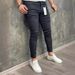 Men's High-Quality Stretch Tight Jeans European American Style Small Foot Three Color Options Popular Denim_mkmklike.com