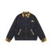 Loom Hip Hop European And Patchwork Workwear Denim Jacket Turn-Down Collar Plaid Red Zipper Retro Trendy High Street American_mkmklike.com